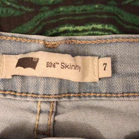 Levi's 524 Skinny Size 7 Light Wash Women's - Picture 6 of 7